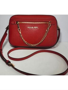 Michael Kors Large Jet set Leather Crossbody bag.